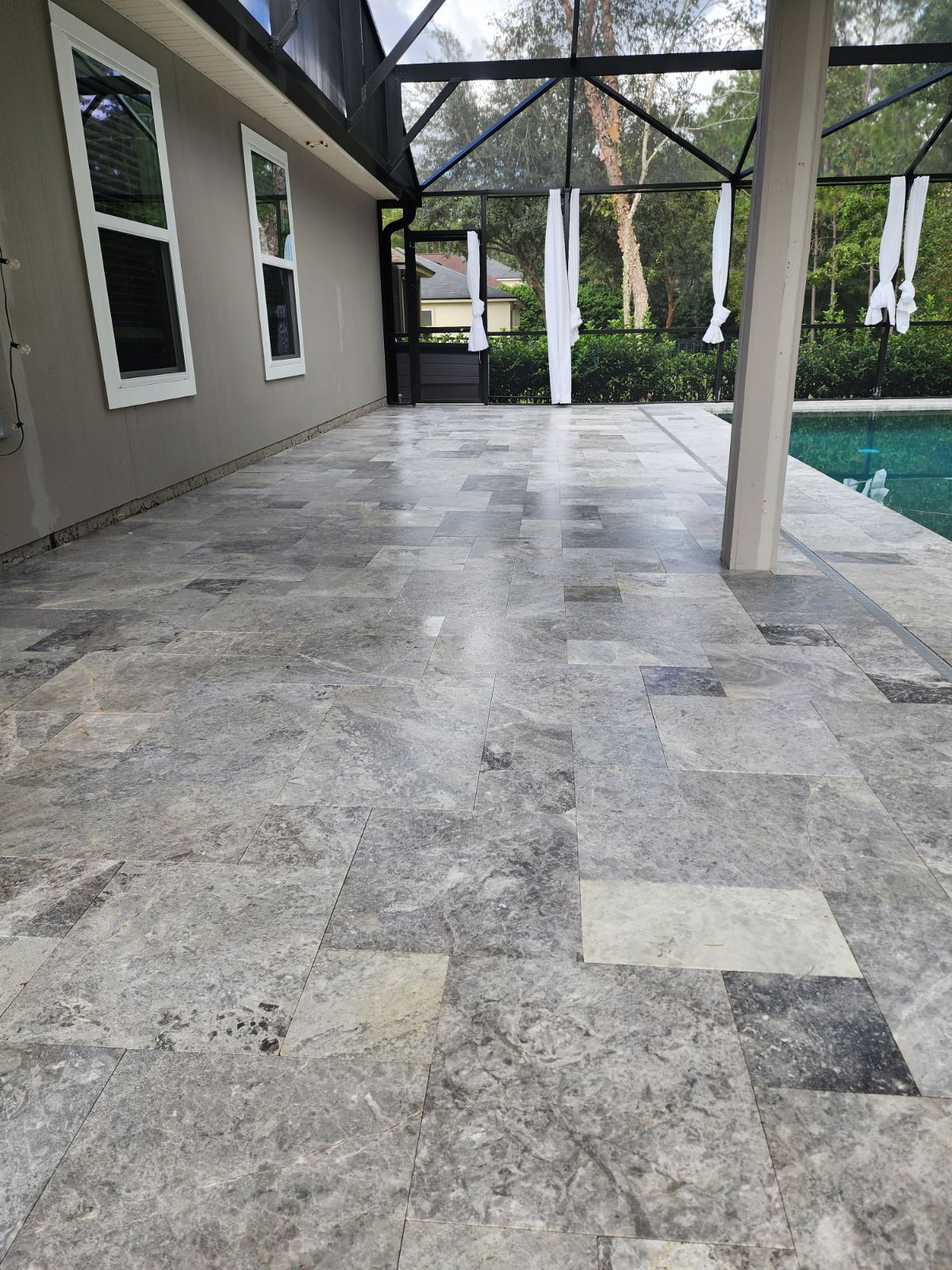 Travertine Paver Sealing St. Augustine