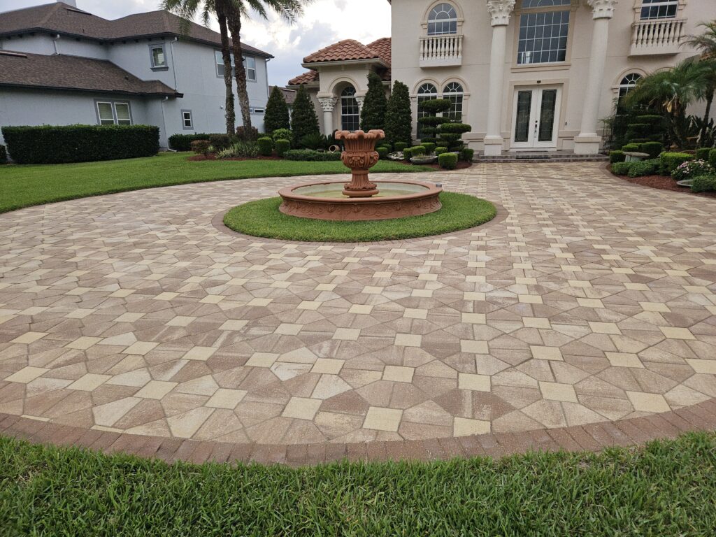 Why Pressure Washing in St Augustine, FL Is Essential for Your Property 2 Paver entry way freshly sealed